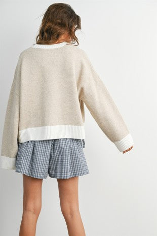 Cozy Contrast Sweater