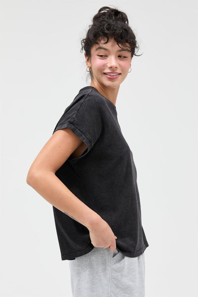 Cap Sleeve Mineral Washed Tee