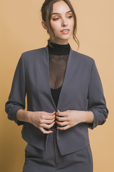 Long Sleeve Open Blazer