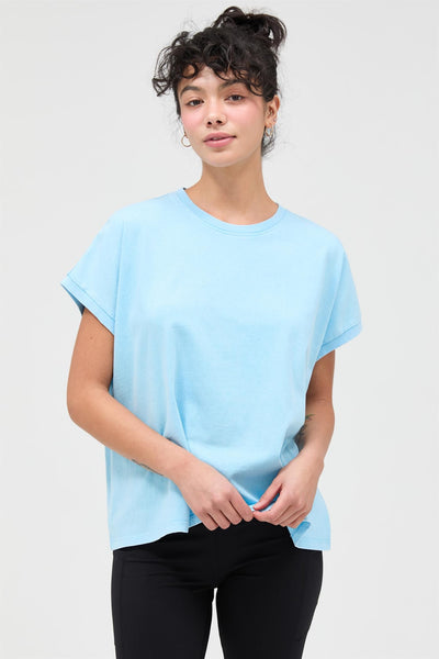 Cap Sleeve Mineral Washed Tee