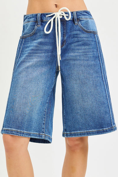 Mid Rise Relaxed Jean Shorts