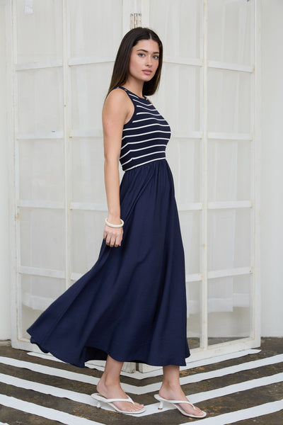 Stripe Tank Mixed Dress