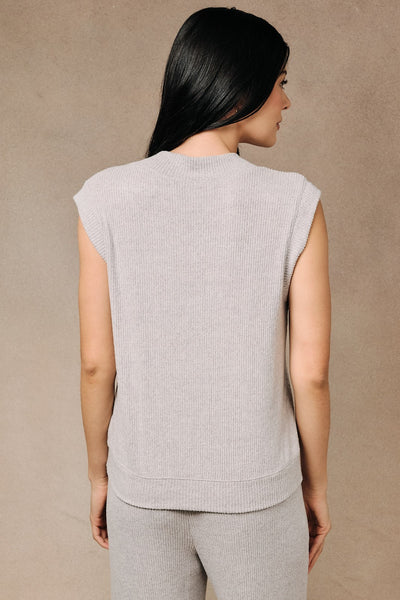 Rib Band Boxy Vest