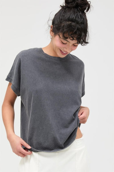 Capped Sleeve Mineral Tee