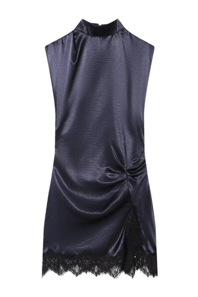 Satin lace Mini Dress