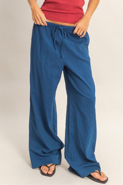 Pinstripe Drawstring Pants