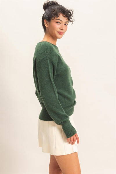 Off Shoulder Knit Sweater Top
