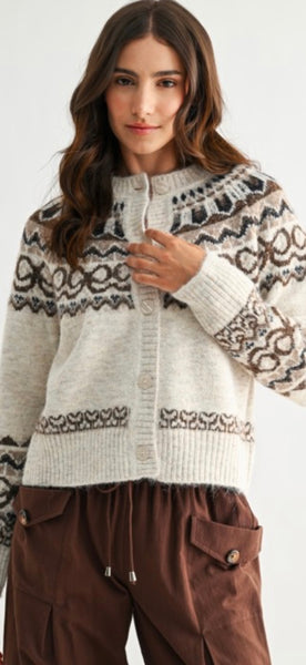 Nordic Wool Blend Cardigan