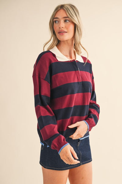 Striped Rugby Sweater