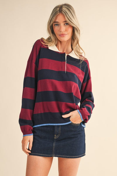 Striped Rugby Sweater