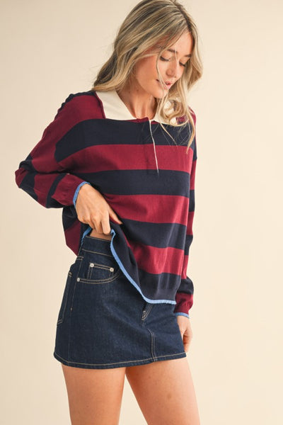 Striped Rugby Sweater