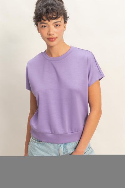 Crew Neck Dolman Top
