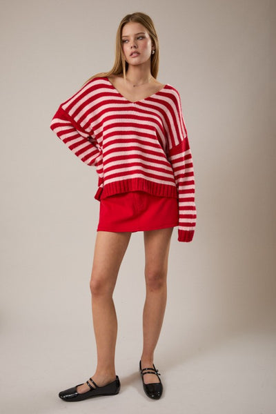 Stripe Sweater Top