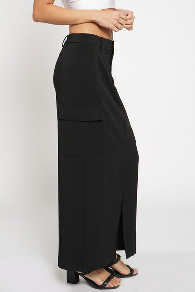 Front Slit Cargo Skirt