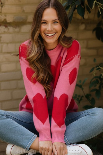 Big Heart Pullover Sweater