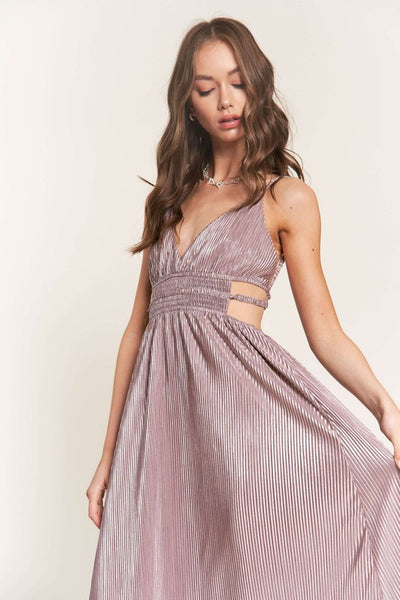 Mauve Sleeveless Maxi Dress