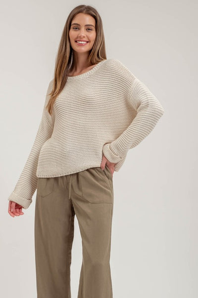 Chunky Knit Pullover Sweater