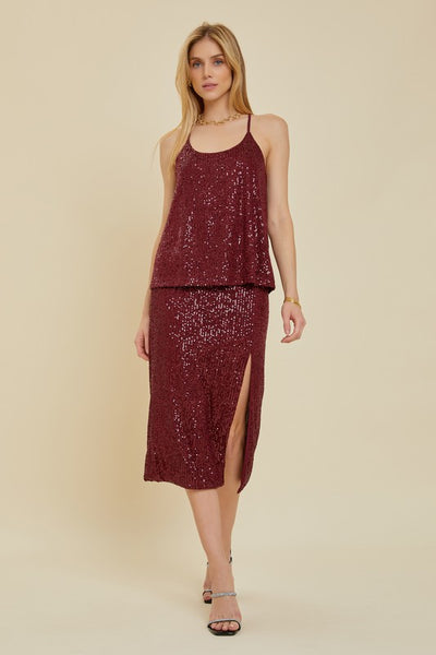 Sequin Racer Back Tank