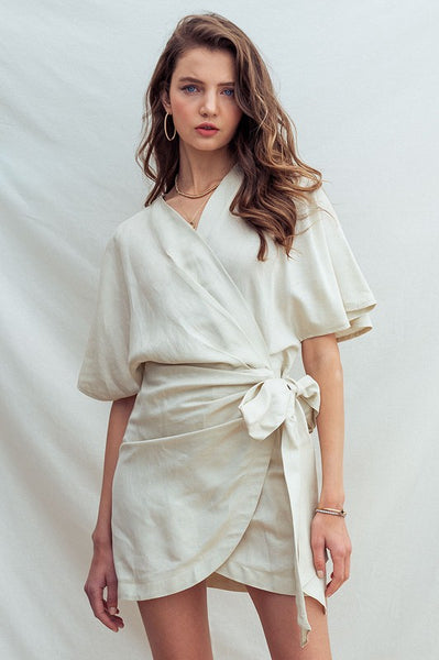 Anette Wrap Mini Dress