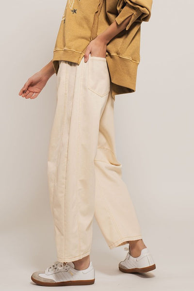 Faded Barrel Jeans
