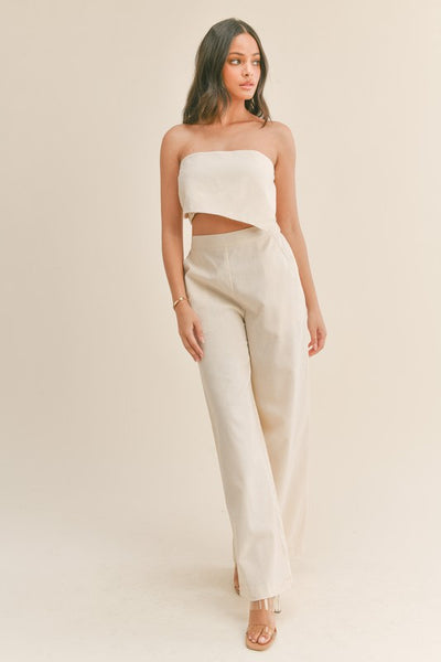 Strapless Asymmetrical Set