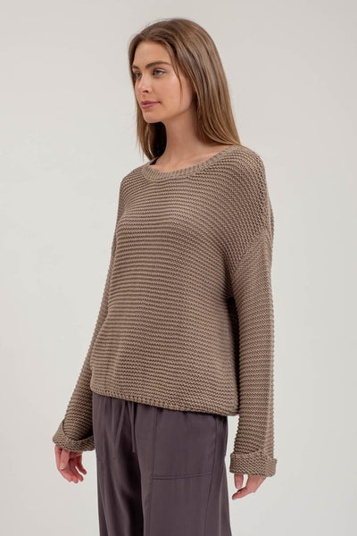 Chunky Knit Pullover Sweater