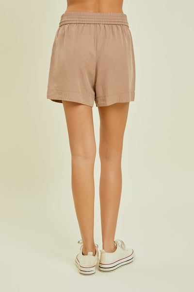 Tencel Shorts With Drawstring