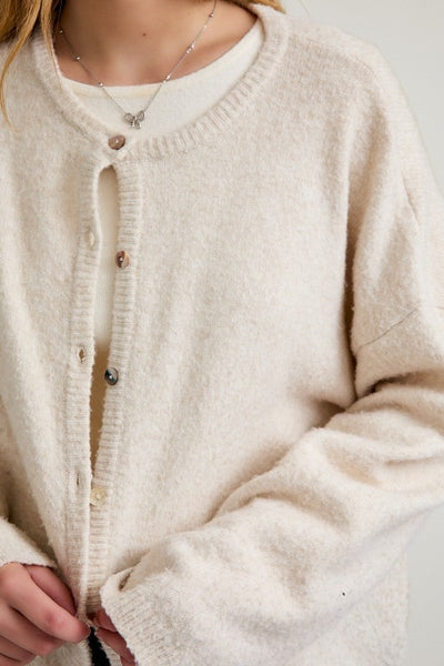 Crew Neck Cardigan