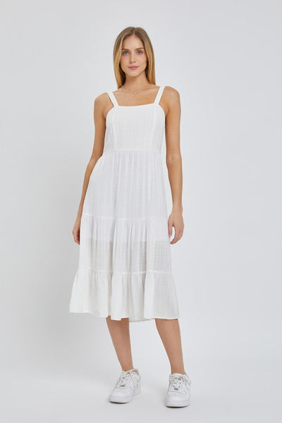 Jacquard Tiered Dress