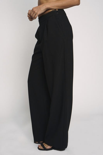 Raw Chiffon Edge Trousers
