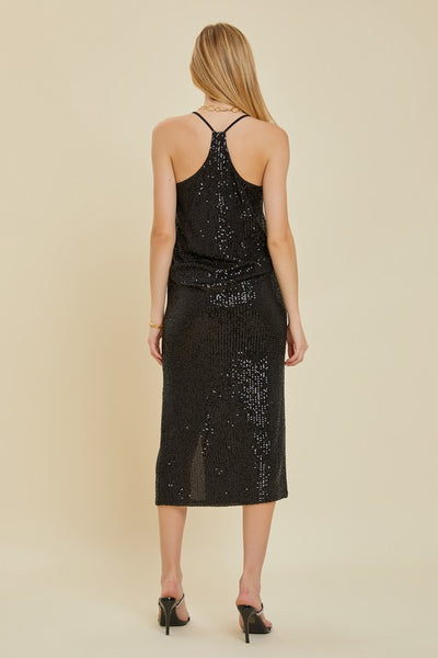 Sequin Racer Back Tank