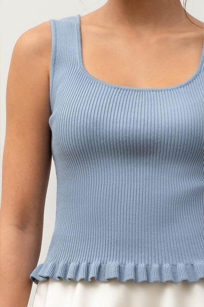 Lettuce Hem Knit Top