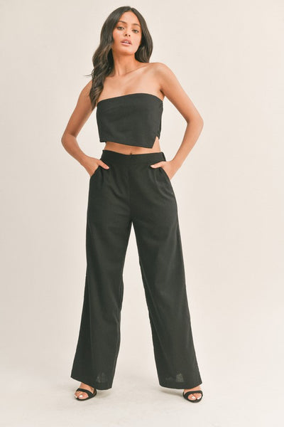 Strapless Asymmetrical Set