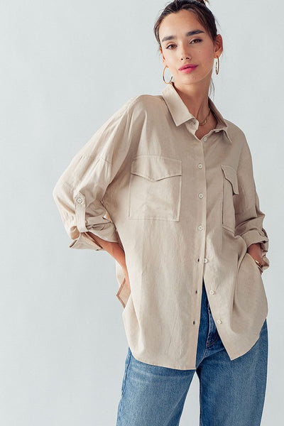Oversized Linen Shirt
