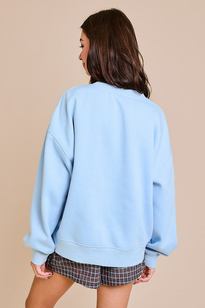 Too Pretty Oversized Sweatshirt