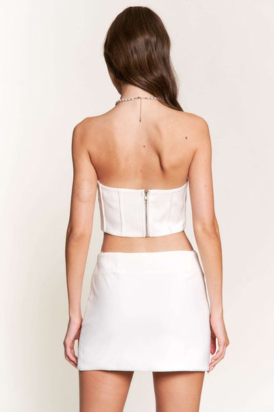 Ivory Mini Skirt