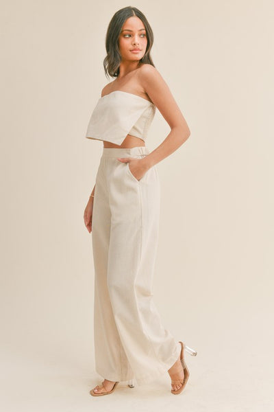 Strapless Asymmetrical Set