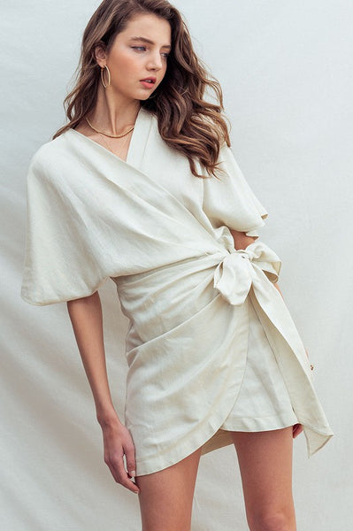 Anette Wrap Mini Dress