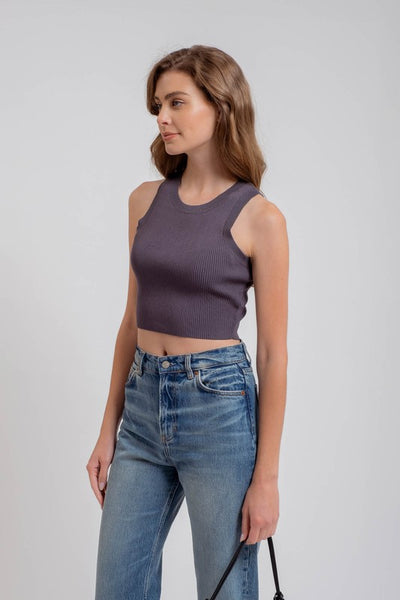 Sleeveless Sweater Knit Top