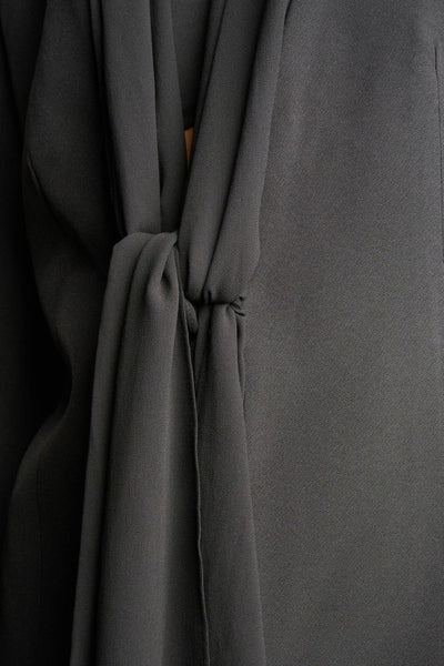 Scarf Tie Front Blazer