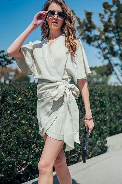 Anette Wrap Mini Dress
