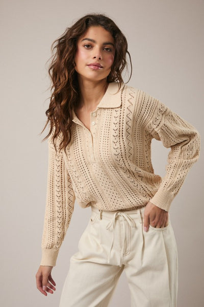 Polo Collared Sweater
