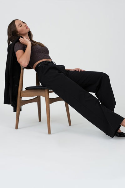 Pleated Wide Leg Dress Pants