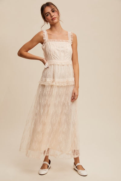 Delicate Lace Maxi Dress