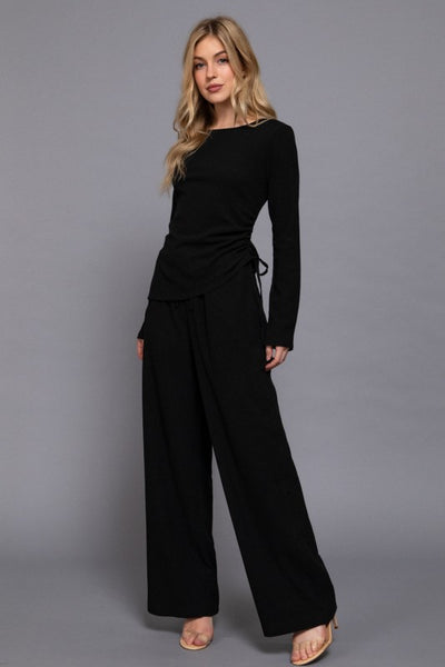 Texture Knit Pants