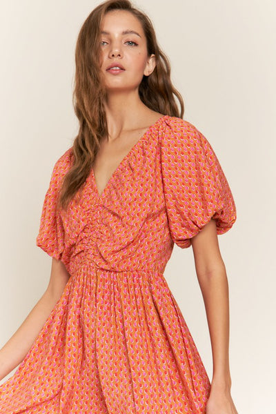 Apricot Midi Dress