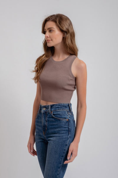 Sleeveless Sweater Knit Top