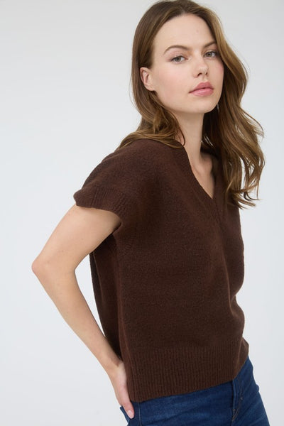 Short Sleeve Pullover Sweater