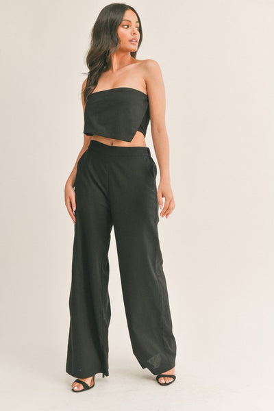 Strapless Asymmetrical Set