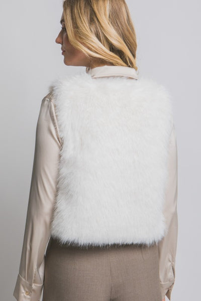 V Neck Fur Vest